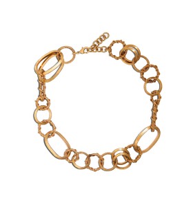 DSQUARED2 RINGS CHAIN VINTAGE GOLD HALSKETTE