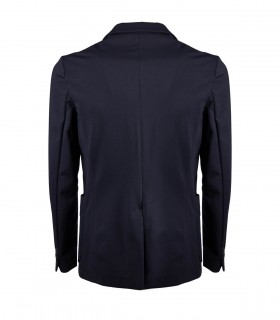PAOLO PECORA BLUE JERSEY SINGLE-BREASTED SUIT JACKET