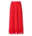 TWINSET CORAL LACE PLEATED SKIRT