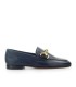 DOUCAL'S BLUE LOAFER WITH GOLD LOGO