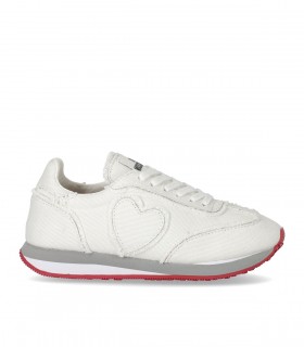 SNEAKER IN CANVAS BIANCA LOVE MOSCHINO