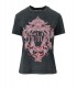 VERSACE JEANS COUTURE BAROQUE GREY PINK T-SHIRT