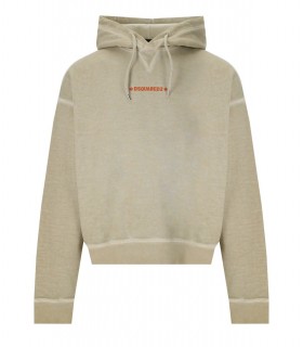 DSQUARED2 CIPRO FIT BEIGE HOODIE