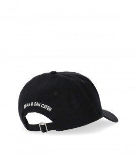DSQUARED2 ICON SEASONAL BLACK BASEBALL CAP
