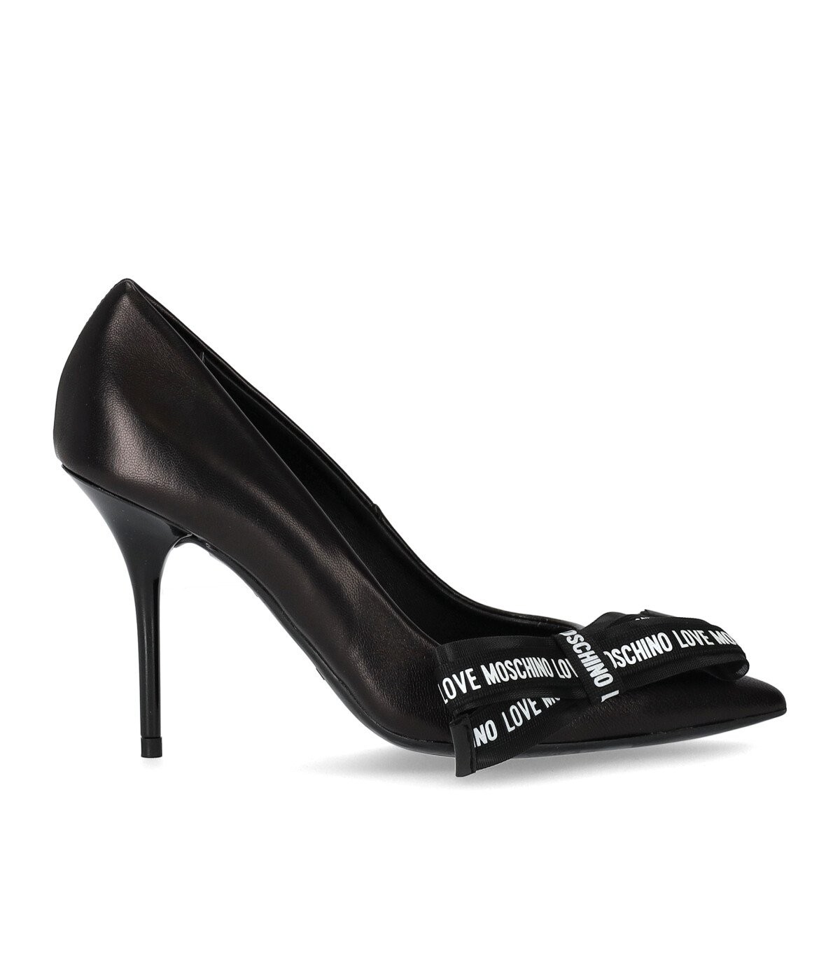 LOVE MOSCHINO BLACK PUMP WITH BOW