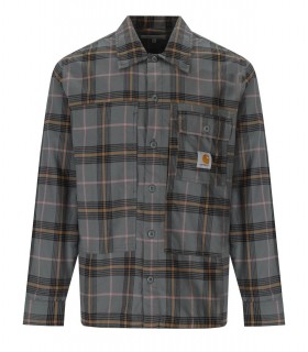 CHEMISE L/S HADLEY CHECK GRISE CARHARTT WIP