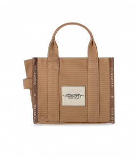 MARC JACOBS THE JACQUARD SMALL TOTE CAMEL HANDTAS