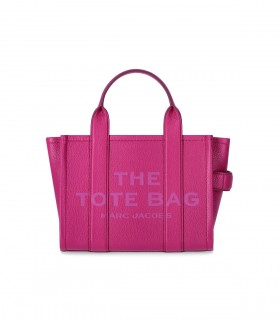 MARC JACOBS THE LEATHER SMALL TOTE LIPSTICK PINK HANDBAG
