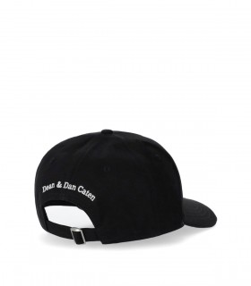 DSQUARED2 BLACK LOGO BASEBALL CAP