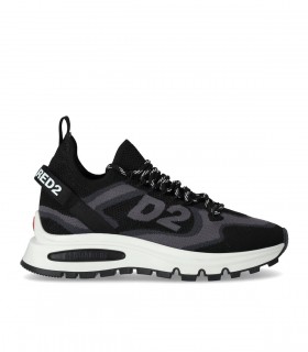 DSQUARED2 RUN DS2 BLACK AND GREY SNEAKER