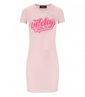 ROBE T-SHIRT BITCHY ROSE DSQUARED2