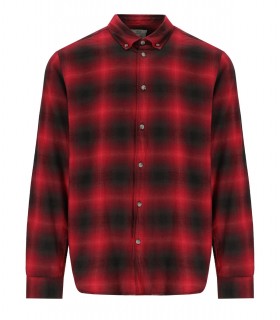 WOOLRICH MADRAS CHECK RED AND BLACK SHIRT