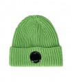 C.P. COMPANY GREEN RIBBED BEANIE