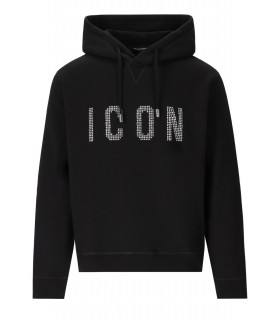 DSQUARED2 COOL FIT BLACK HOODIE