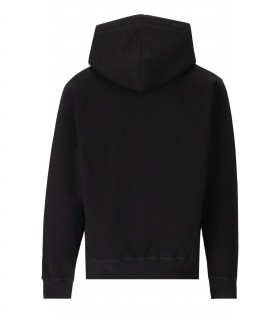 DSQUARED2 ICON HEART PIXEL BLACK HOODIE