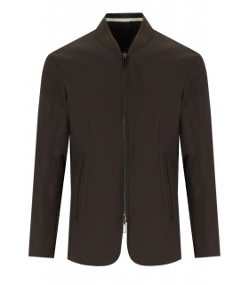 EMPORIO ARMANI BROWN BLUE REVERSIBLE JACKET