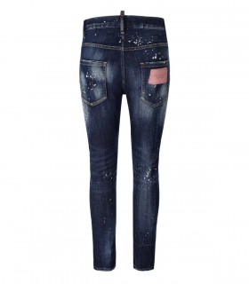 JEANS COOL GIRL CROPPED BLU DSQUARED2