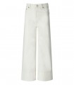 GANNI WHITE CROPPED JEANS