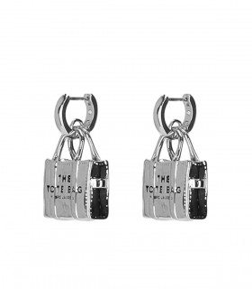MARC JACOBS THE TOTE BAG SILVER EARRINGS