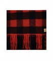 WOOLRICH BUFFALO CHECK RED AND BLACK SCARF