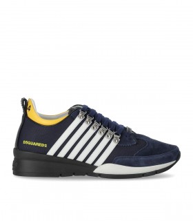 DSQUARED2 LEGENDAY NAVY BLUE YELLOW SNEAKER