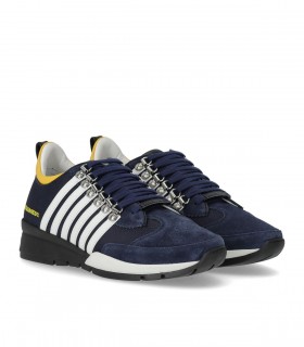 DSQUARED2 LEGENDAY NAVY BLUE YELLOW SNEAKER