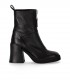 STRATEGIA NATURE BLACK HEELED ANKLE BOOT