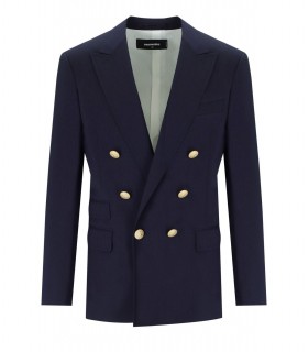 DSQUARED2 PALM BEACH BLUE DOUBLE BREASTED JACKET