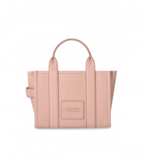 MARC JACOBS THE LEATHER SMALL TOTE ROSE HANDBAG