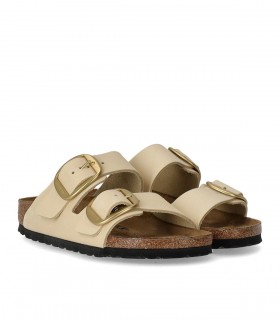 BIRKENSTOCK ARIZONA BIG BUCKLE ECRU SANDALE