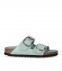 SANDALIA ARIZONA BIG BUCKLE SHINE SURF GREEN BIRKENSTOCK