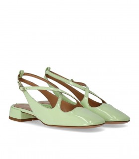 A.BOCCA TWO FOR LOVE LIGHT GREEN SLINGBACK PUMP