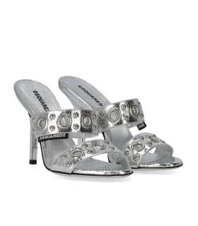 DSQUARED2 GOTHIC DSQUARED2 SILVER HEELED SANDAL