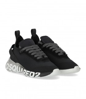 DSQUARED2 BLACK SNEAKER WITH LOGO