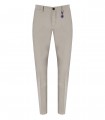 MANUEL RITZ HELLBLAU BEIGE GESTREIFTE HOSE