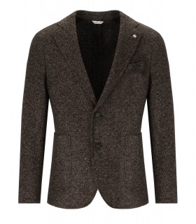 VESTE À SIMPLE BOUTONNAGE MARRON MANUEL RITZ