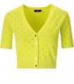 CÁRDIGAN CROP CON PEDRERÍA CEDRO ELISABETTA FRANCHI