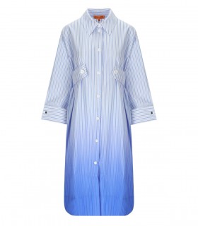 STINE GOYA RIONNA HELLBLAUES GESTREIFTES KLEID