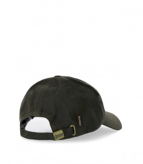 BARBOUR WAX SPORTS OLIVE GREEN BASEBALL CAP