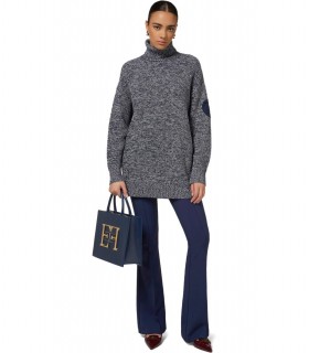 SUÉTER DE CUELLO ALTO AZUL MARINO ELISABETTA FRANCHI