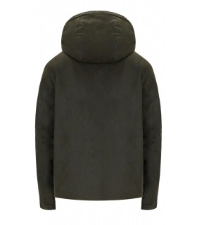 BARBOUR KEVLAR WAX OLIVE GREEN HOODED JACKET