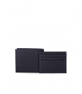 EMPORIO ARMANI BLAU BRIEFTASCHE+KARTENHALTER SET
