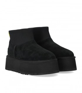 UGG CLASSIC MINI DIPPER ZWART LAARS