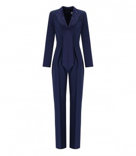 ELISABETTA FRANCHI OLTREMARE SMOKING JUMPSUIT