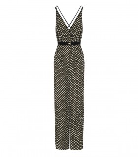 ELISABETTA FRANCHI NERO BURRO MUSTERJUMPSUIT