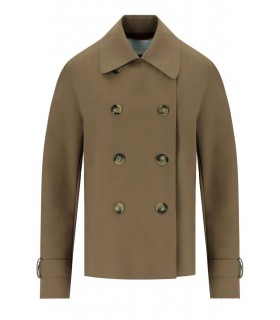 HARRIS WHARF LONDON TOBACCO SCUBA CROPPED TRENCH