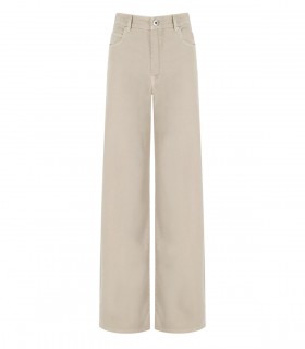 MAX MARA WEEKEND MEDINA SABBIA WIDE LEG JEANS