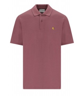POLO S/S CHASE DUSKY PINK CARHARTT WIP