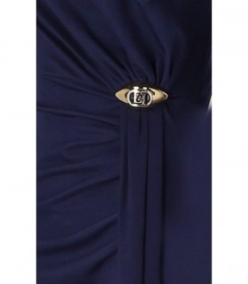ABITO RED CARPET ASIMMETRICO OLTREMARE ELISABETTA FRANCHI