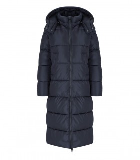 SAVE THE DUCK COLETTE BLUE HODDED PADDED JACKET